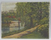 1948 PAINTING ''THE FENWAY, BO