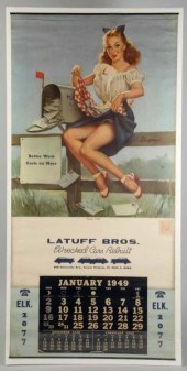 1949 Elvgren Pinup Calendar fr