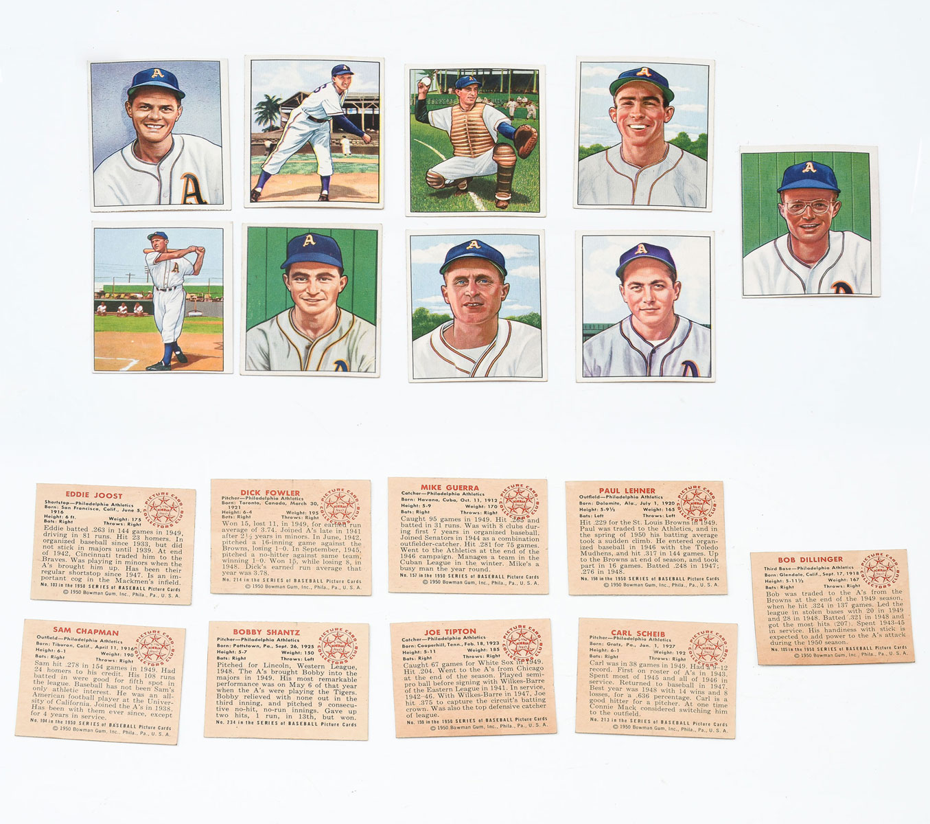 1950 BOWMAN BASEBALL CARDS: Paul