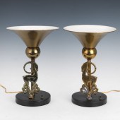 1950'S ART DECO MINI TORCHERES
