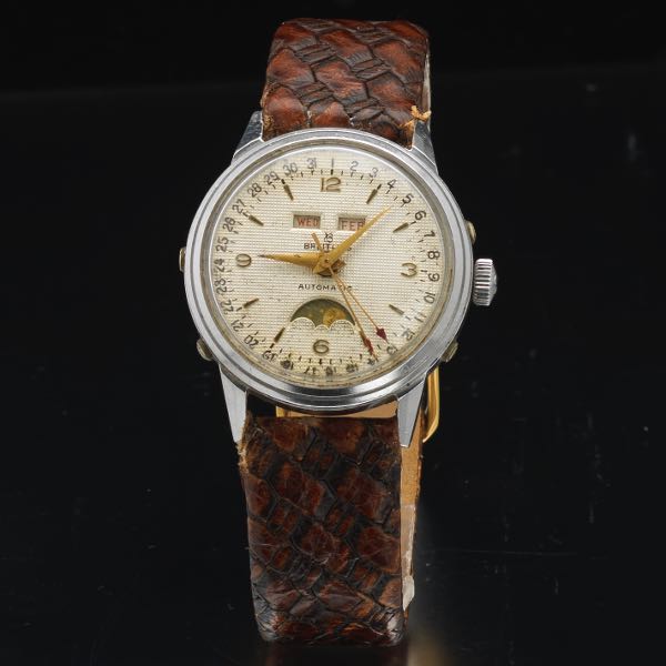 1950'S BREITLING TRIPLE CALANDER