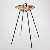 1950S FRANKOMA POTTERY METAL D