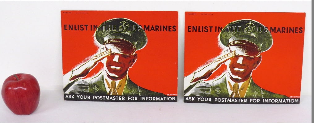 1950'S HEAVY CARDBOARD US MARINES