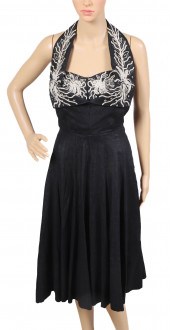 1950's Linen Rhinestone and So