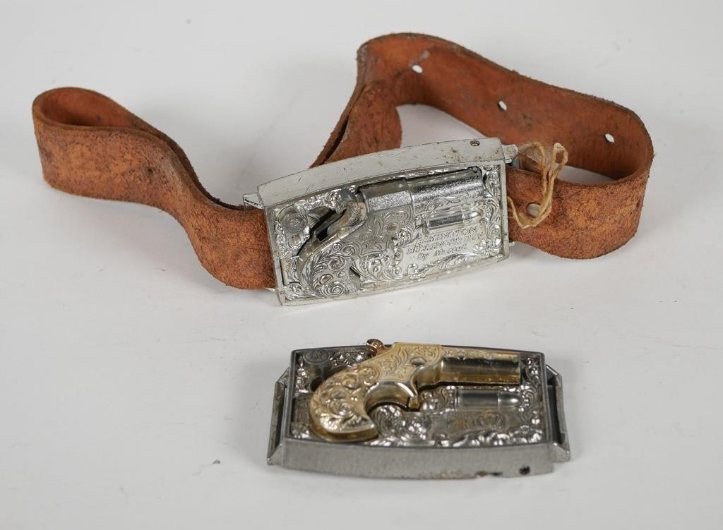 1950'S TOY BELT BUCKLE GUNSTwo