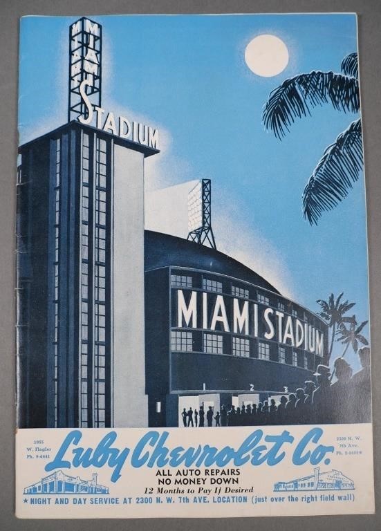 1951 DODGERS PROGRAM, JACKIE