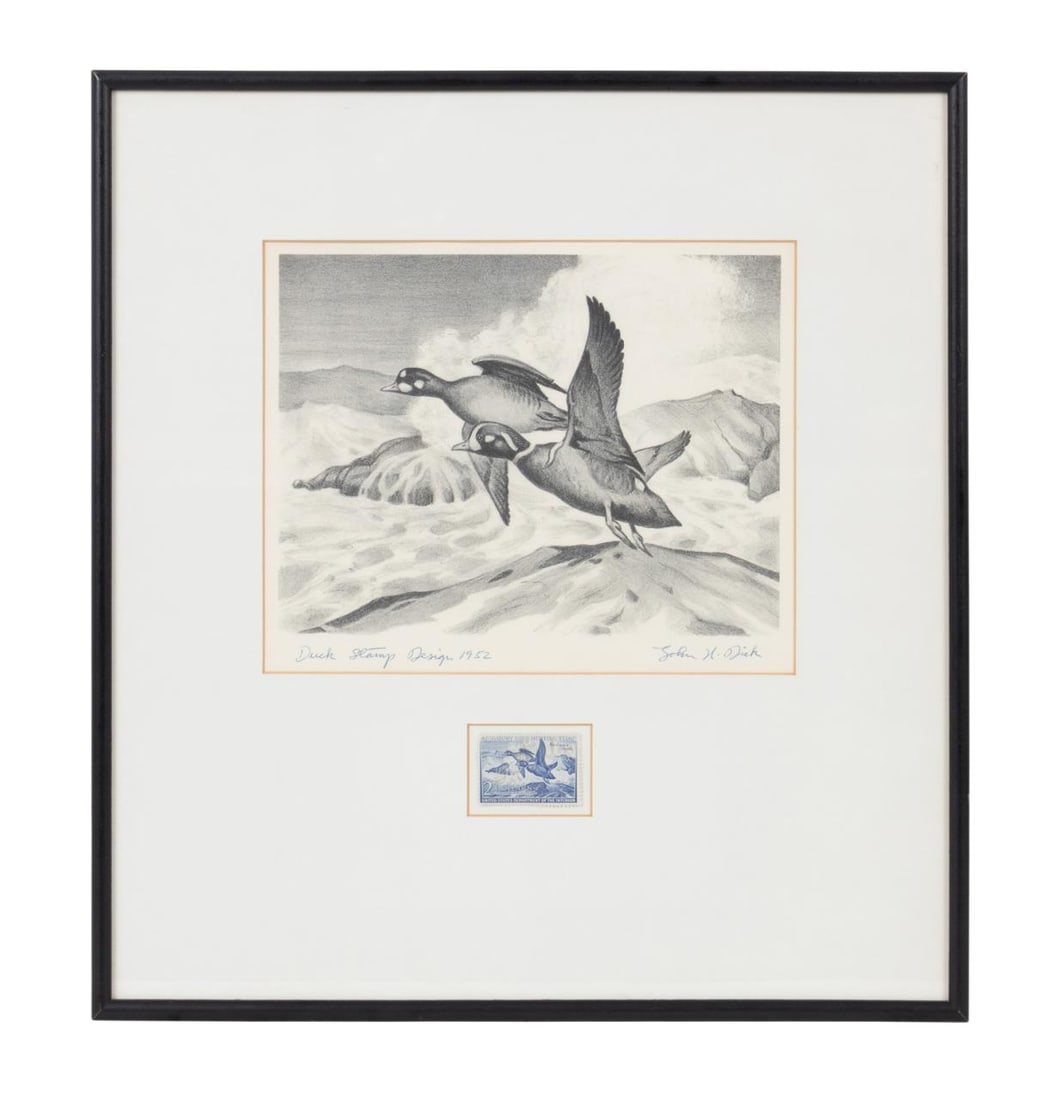 1952 FEDERAL DUCK STAMP PRINT AND
