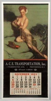 1953 Elvgren Nude Calendar fro