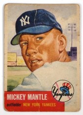 1953 TOPPS MICKEY MANTLE #8219