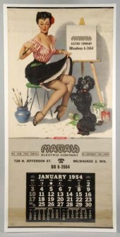1954 Elvgren Pinup Calendar fr