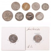 1955 Canadian silver quarter,