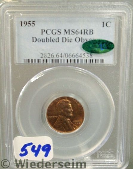 1955 Doubled Die Obverse PCGS 64