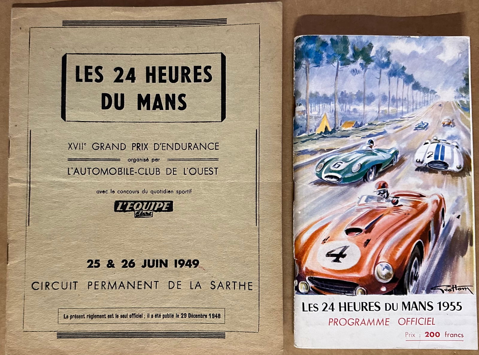 1955 LEMANS PROGRAM, 5.5 X 9.5, 150