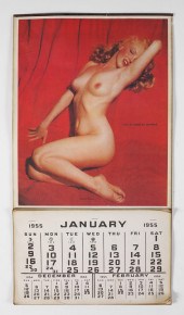 1955 MARILYN MONROE NUDE CALEN