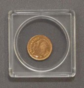 1955 MEXICO CINCO PESOS GOLD C