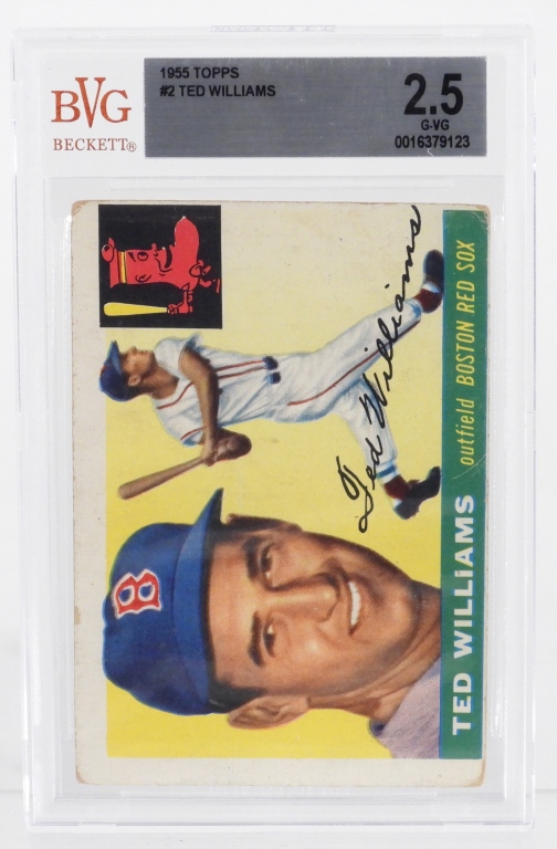 1955 TOPPS BASEBALL #2 TED WILLIAMS