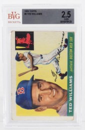 1955 TOPPS BASEBALL #2 TED WIL
