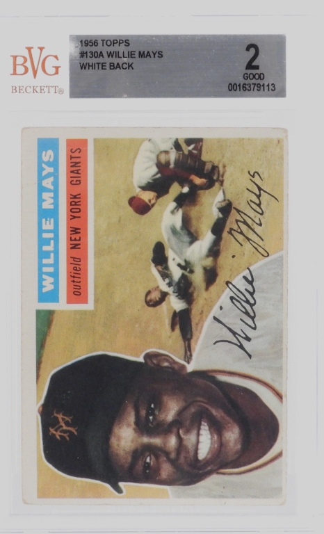 1956 TOPPS BASEBALL #130A WILLIE