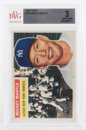 1956 TOPPS BASEBALL #135 MICKE