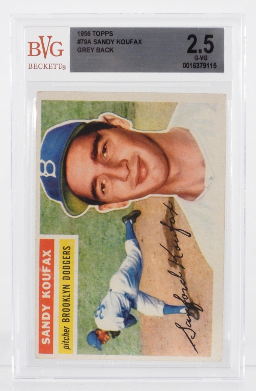 1956 TOPPS BASEBALL #79A SANDY