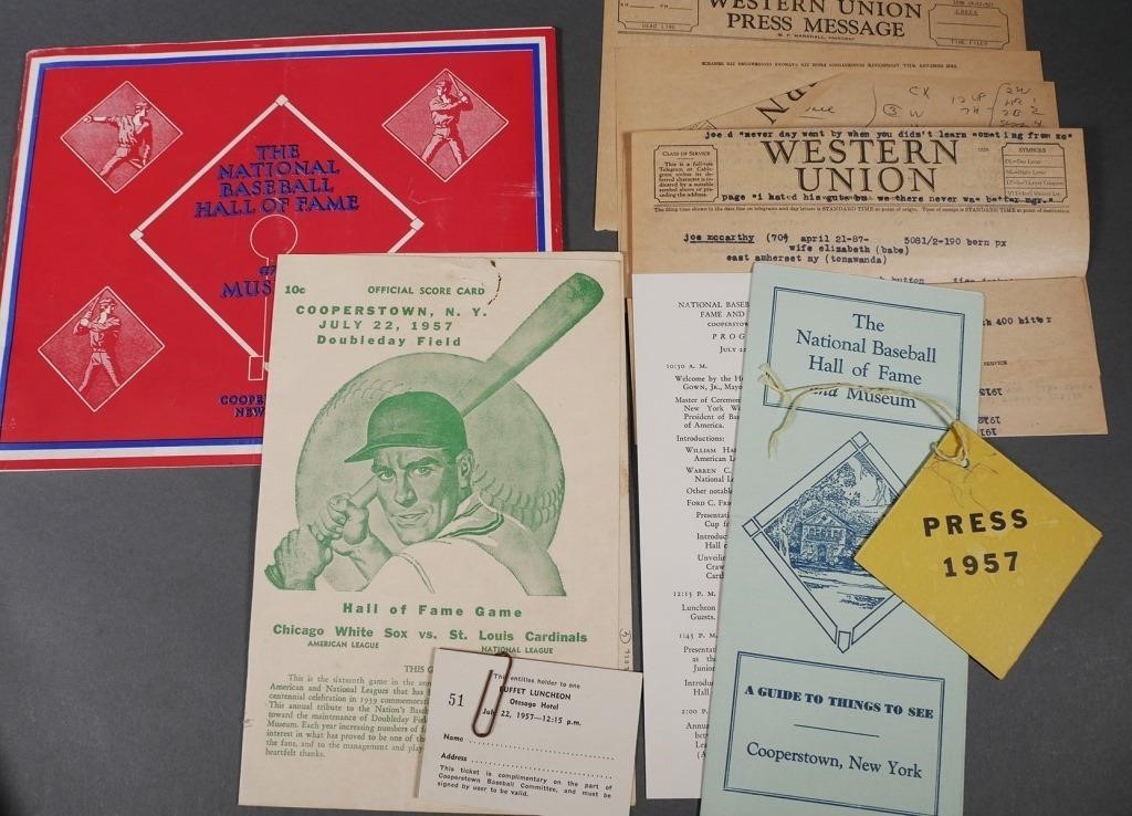 1957 BASEBALL HALL OF FAME GAME