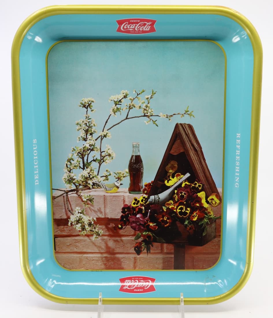 1957 COCA COLA BIRDHOUSE TRAY,