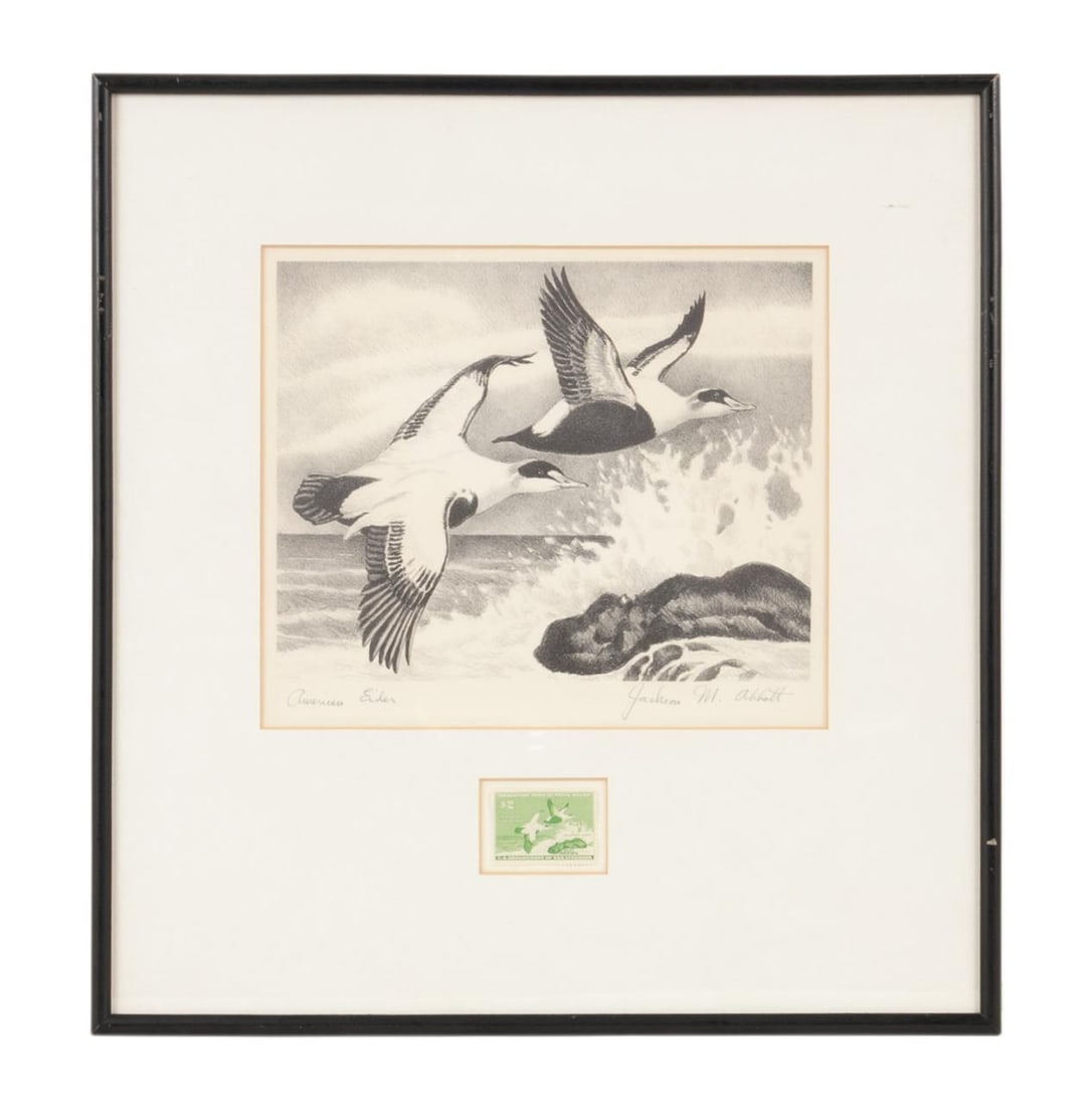 1957 FEDERAL DUCK STAMP PRINT AND