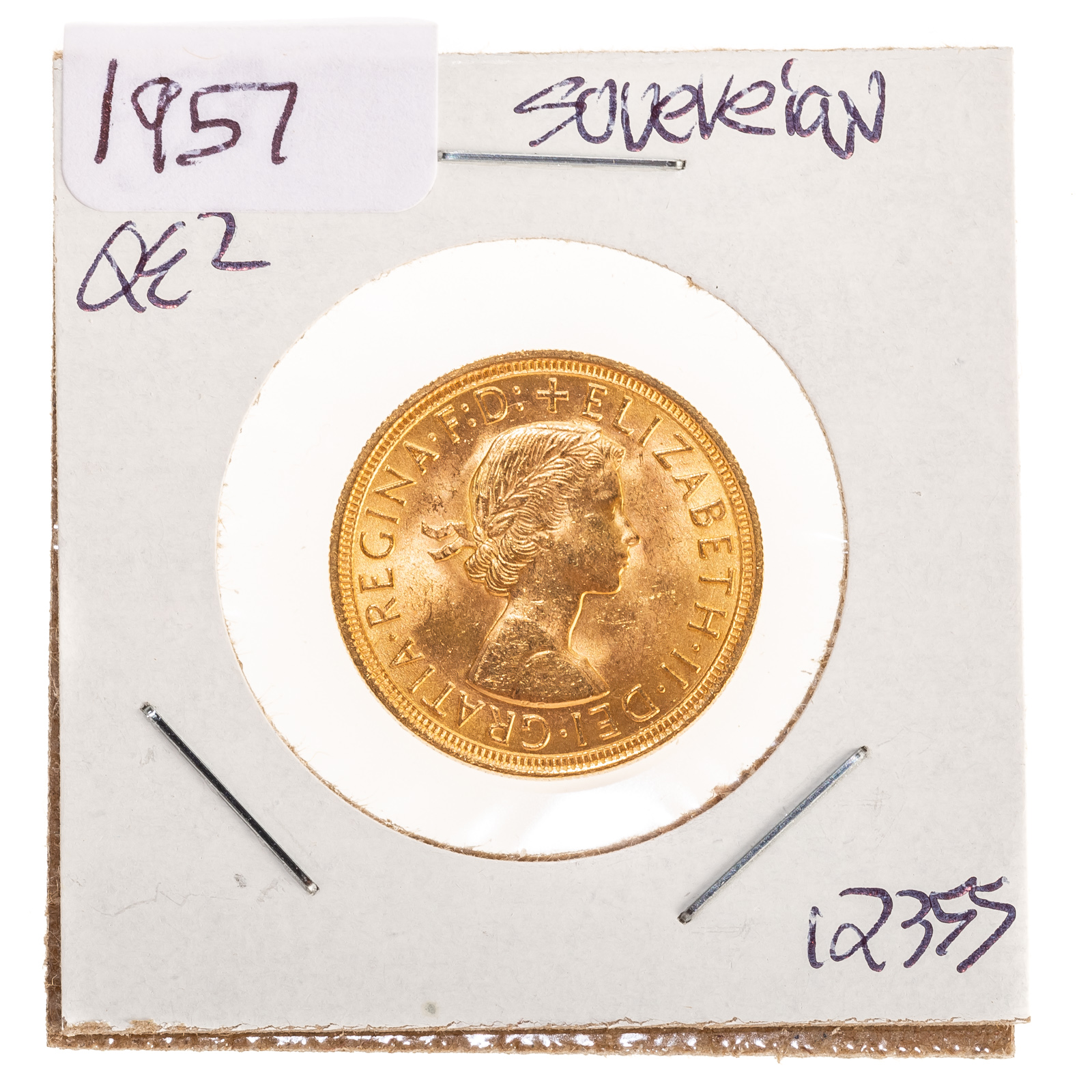 1957 QUEEN ELIZABETH II GOLD