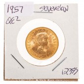 1957 QUEEN ELIZABETH II GOLD S
