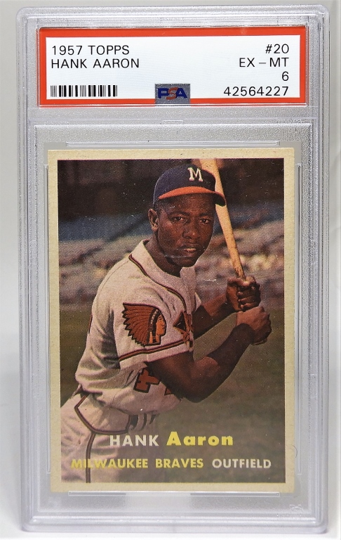 1957 TOPPS HANK AARON #20