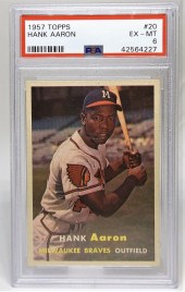 1957 TOPPS HANK AARON #20 BASE