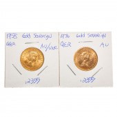 1958 & 1976 QE2 GOLD SOVEREIGN
