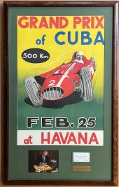 1958 CUBAN GRAND PRIX POSTER (