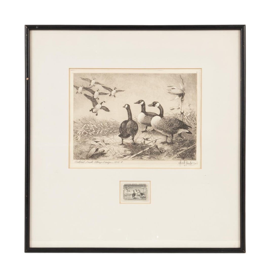 1958 FEDERAL DUCK STAMP PRINT AND