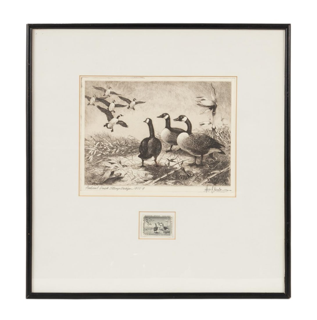 1958 FEDERAL DUCK STAMP PRINT AND