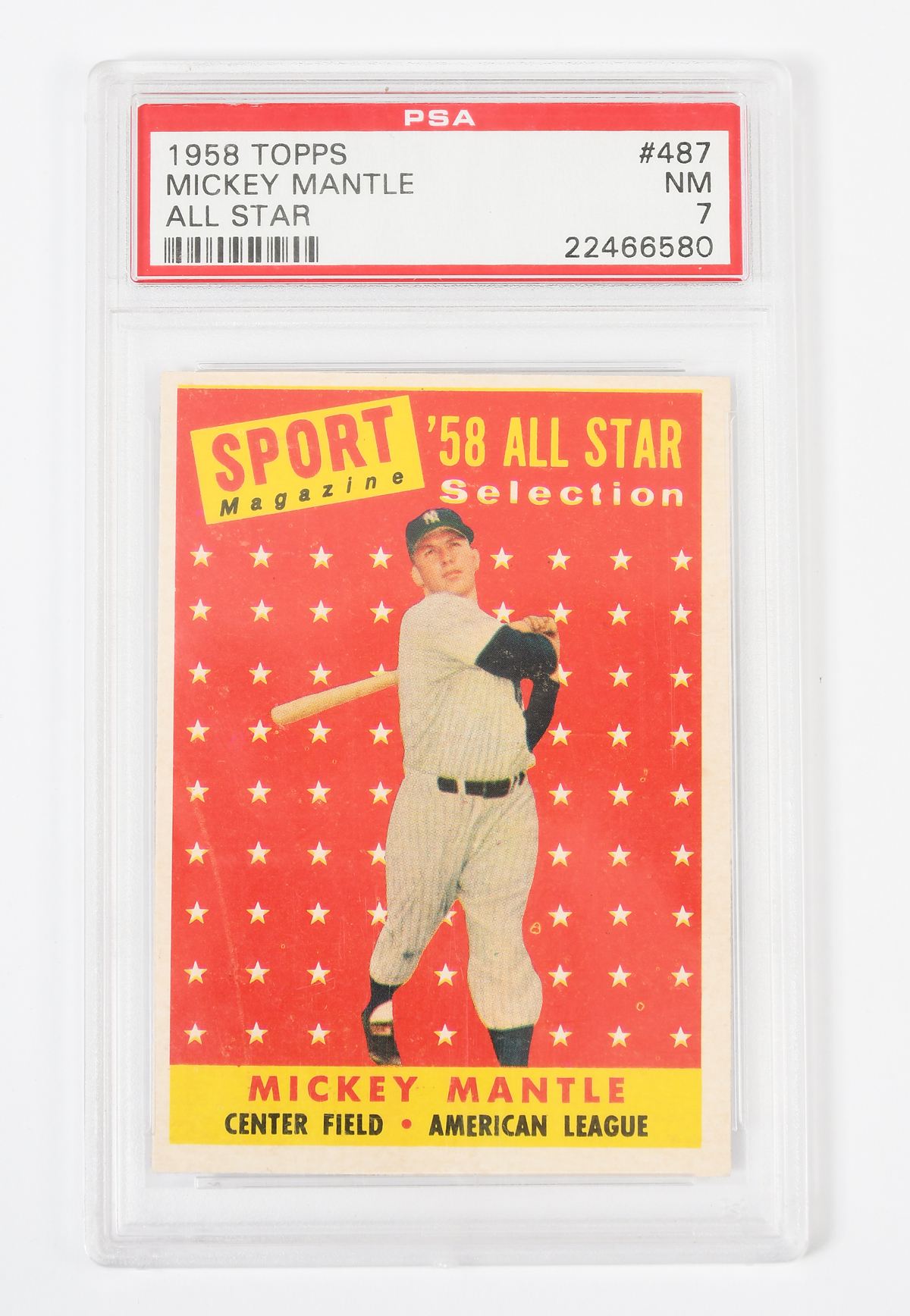1958 TOPPS MICKEY MANTLE ALL STAR