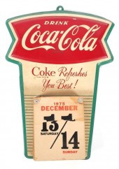 1959 COCA COLA FISHTAIL TIN CA
