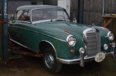 1959 Mercedes 220S coupe, odom