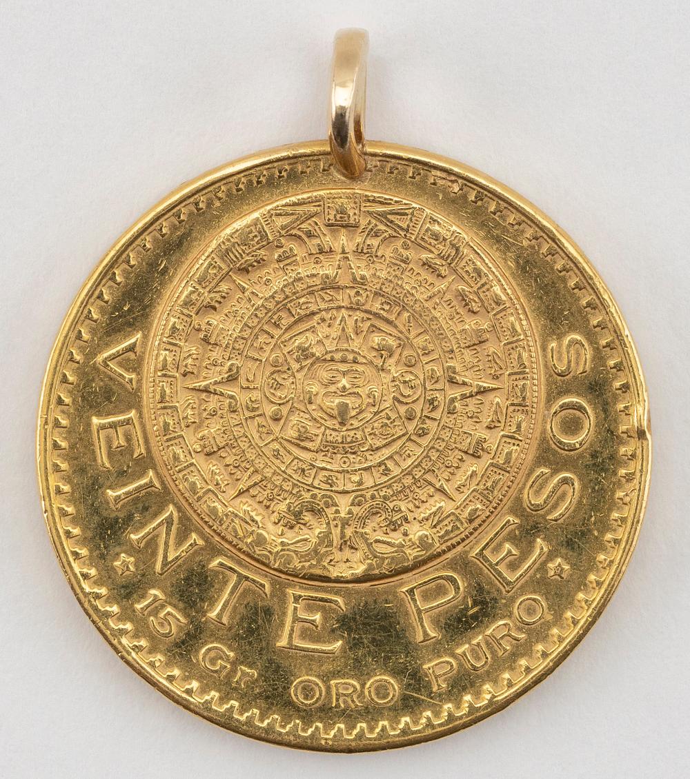 1959 MEXICAN 20 PESO GOLD COIN COIN