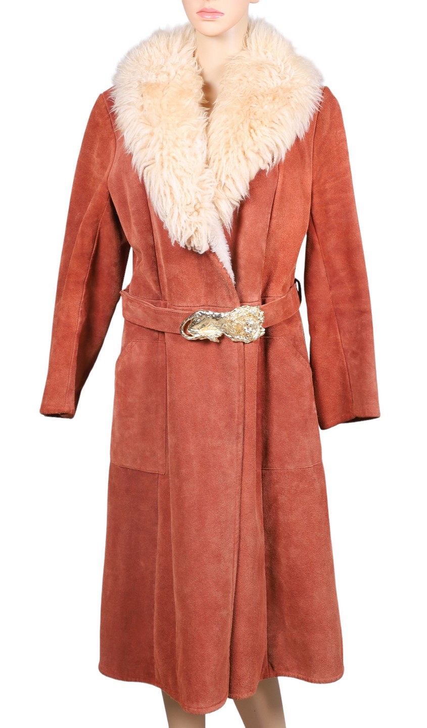 1960/70 Rust suede lamb collar