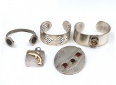 1960S 5 PC STERLING & 14K PIER