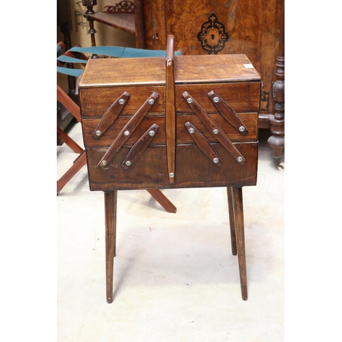 1960's fold out sewing box,