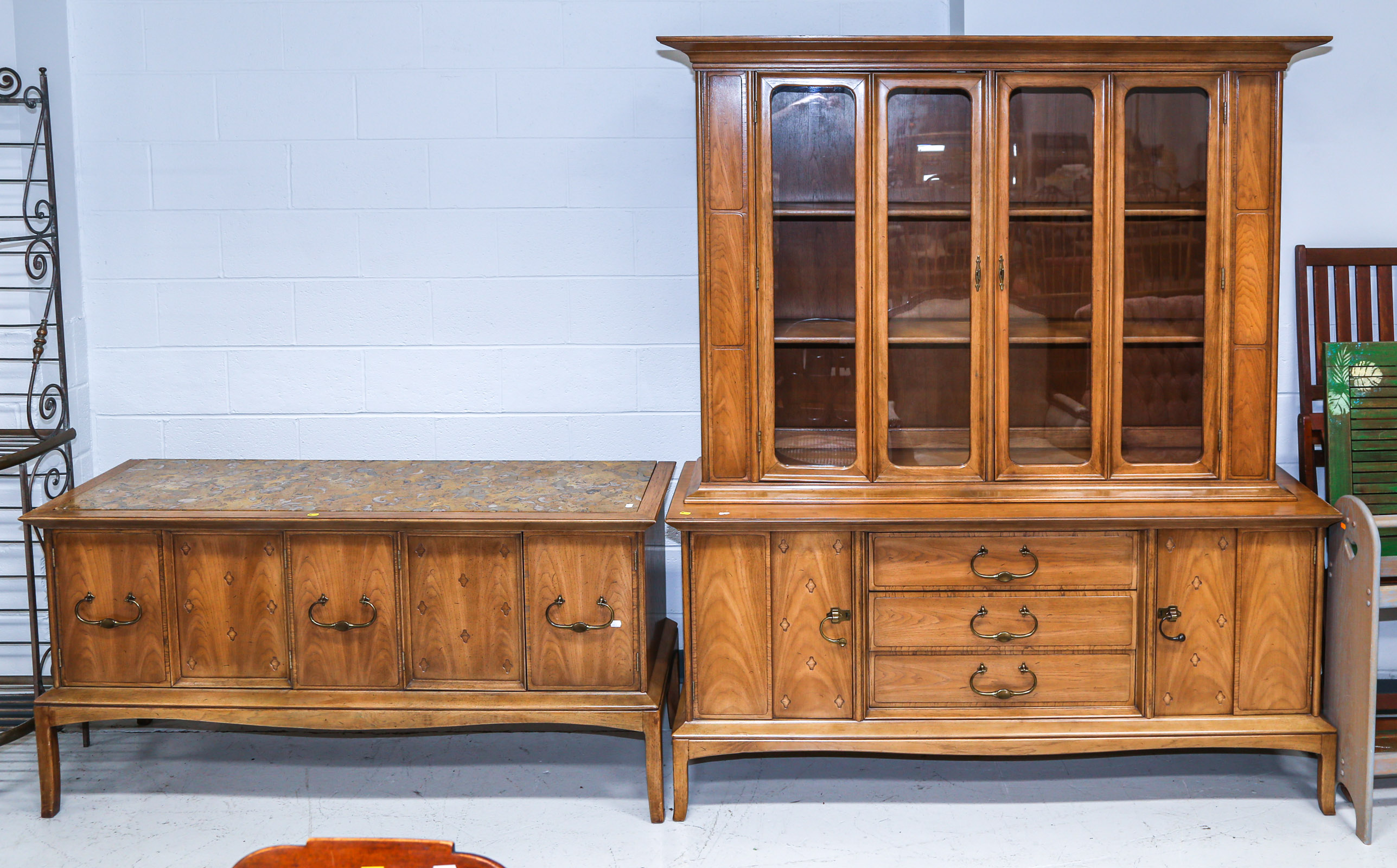 1960S-MODERN BREAKFRONT & BUFFET