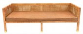 1960'S RATTAN AND CANED DAYBED