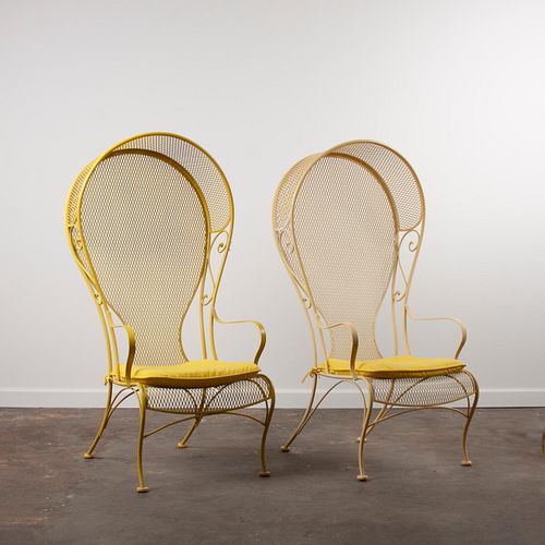 1960S WOODARD CANOPY CHAIRS,