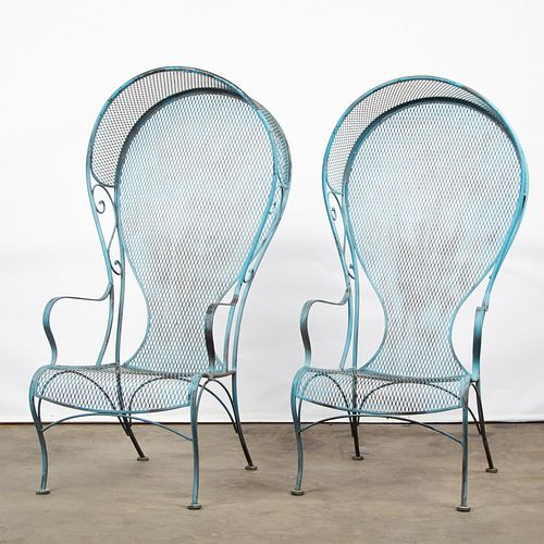 1960S WOODARD CANOPY CHAIRS,