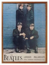 1963 BEATLES CONCERT POSTERVin