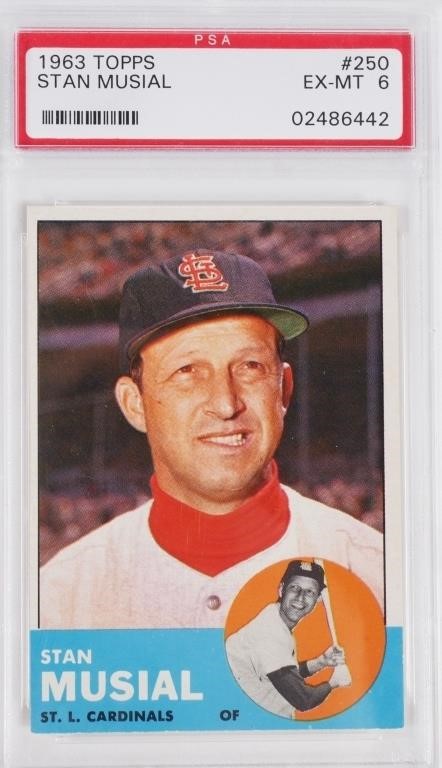 1963 TOPPS STAN MUSIAL #250 PSA