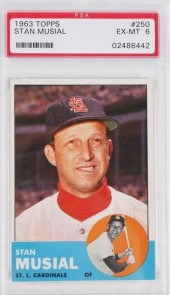 1963 TOPPS STAN MUSIAL #250 PS