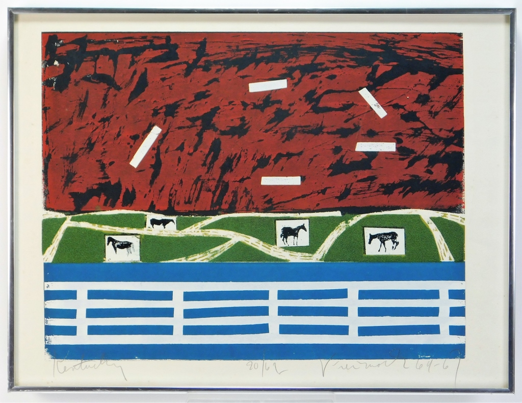 1964 MODERN ABSTRACT KENTUCKY HORSE